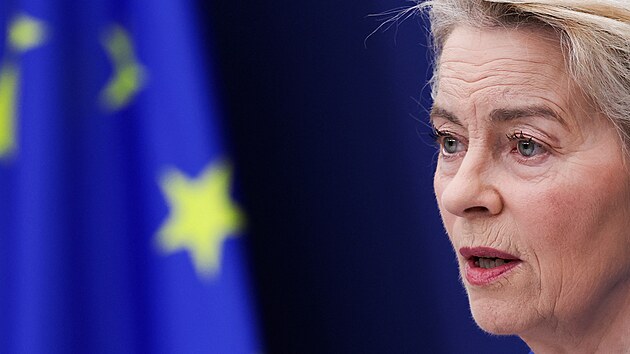 Ursula von der Leyenov� v Bruselu p�edstavila pl�n na p�ezbrojen� Evropy. (4. b�ezna 2025)