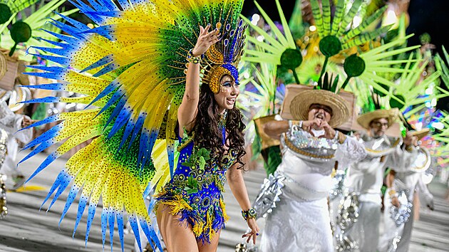 Tanenice Veronika Llov na karnevalu v Rio de Janeiro.