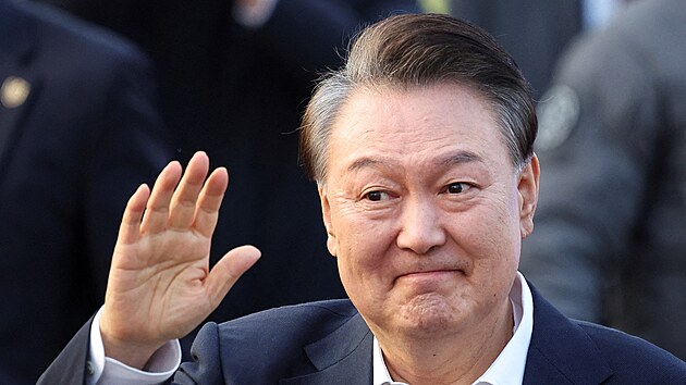 Jihokorejsk� prezident Jun Sok-jol opustil vazebn� v�znici. (8. b�ezna 2025)