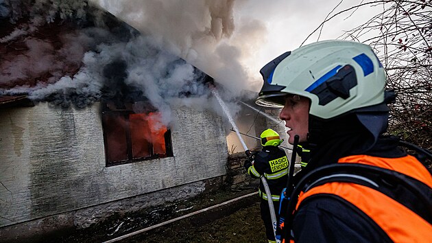 Shoel domek v jaromsk ulici Na Brdcch. (4. bezna 2025)
