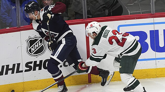 Martin Ne�as v dresu Colorada b�hem z�pasu proti Mnnesot�.