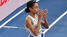 KONCENTRACE. tvrtkaka Lurdes Gloria Manuel ped semifinále halového ME v...