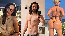 Oby�ejné fotky u� nefr�í, celebrity se ukazují co nejvíce odhalené.