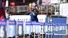 Markéta Davidová trénuje v Novém M�st� na Morav� p�ed závody Sv�tového poháru.