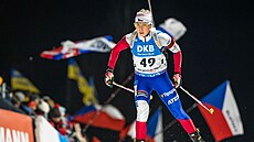 Tereza Voborníková b�hem sprintu v Novém M�st� na Morav�.