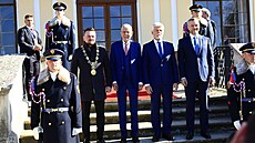 Prezidenti �R, Slovenska a Rakouska � Petr Pavel, Peter Pellegrini (vpravo) a...