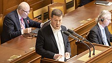 Tomio Okamura na jednání Poslanecké sn�movny. (4. b�ezna 2025)