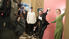 Producentka Monika Krist a Ji�í Mádl slaví úsp�ch se snímkem Vlny, který získal...