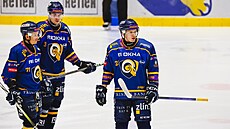 Pemysl Svoboda ze Zlína (vpravo) v utkání proti Pardubicím.
