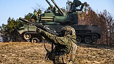 Ru�tí vojáci v okupované Chersonské oblasti na Ukrajin� (26. února 2025)