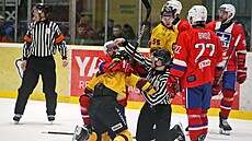 Derby mezi T�ebí�i a Jihlavou je v�dycky plné emocí v hledi�ti i na led�.