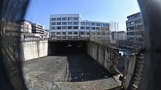 Staveni�t� na Mírovém nám�stí v Ústí nad Labem, kterému se tady ne�ekne jinak...