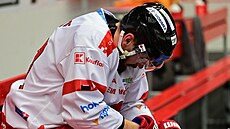 Zklamaný olomoucký útoník Jan Káa po prohe v Karlových Varech.