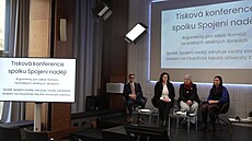 Tisková konference nov� zalo�eného spolku Spojeni nad�jí, sdru�ující osoby...