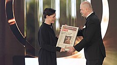 Cenu za Podnikatelský p�íb�h roku 2024 si odnesla Zuzana Bílková z firmy Besky....