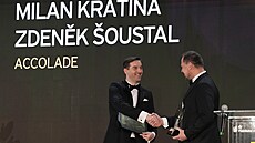 EY Podnikateli roku 2024 se stali Milan Kratina (vlevo) a Zden�k �oustal ze...