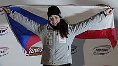 Skeletonistka Anna Fernstädtová slaví bronz z mistrovství svta v Lake Placid.