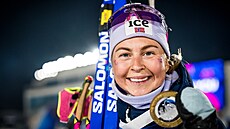 Ingrid Landmark Tandrevoldová se zlatou medailí ze sprintu v Novém M�st�.