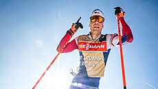 Michal Krmá pi slunném tréninku v Novém Mst.