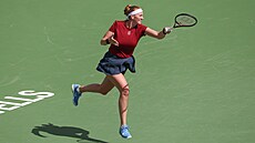 Petra Kvitová v akci na turnaji v Indian Wells.