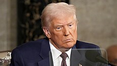 Americký prezident Donald Trump mluví k obma komorám v Kongresu. (5. bezna...