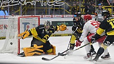 �imon Zají�ek zasahuje proti �anci Marka Da�a.