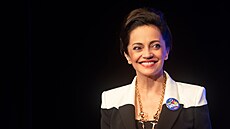 Lucie Bílá na tiskové konferenci k muzikálu Ta�kové (6. b�ezna 2025)