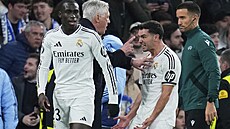 Brahim Díaz z Realu Madrid po gólu do sítě Atléítika Madrid v úvodním...