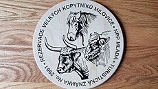 Turistická známka Rezervace velkých kopytník� Milovice