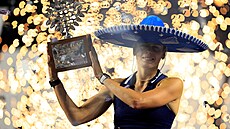 Americká tenistka Emma Navarrová jako vítzka turnaje v mexické Mérid