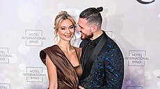 Barbora Mottlová a její manel David Pleva v Brn (22. února 2025)