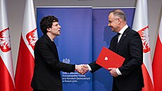 Americký herec Jesse Eisenberg a polský prezident Andrzej Duda v New Yorku (4....