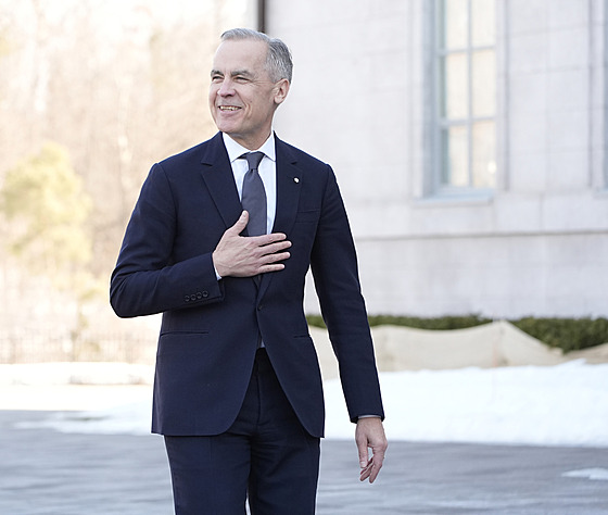 Nový kanadský premiér, ekonom Mark Carney z Liberální strany (14. bezna 2025)