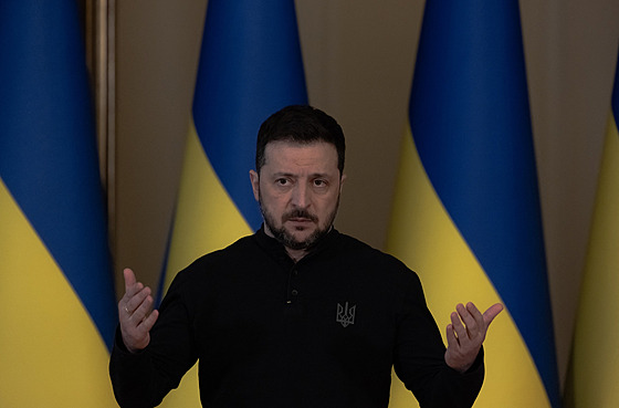 Ukrajinský prezident Volodymyr Zelenskyj (12. b�ezna 2025)