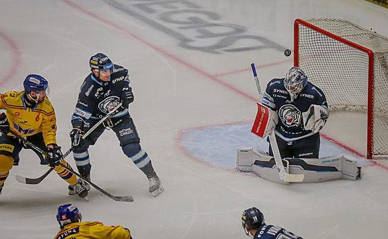 Momentka ze zápasu �eské Bud�jovice - Liberec