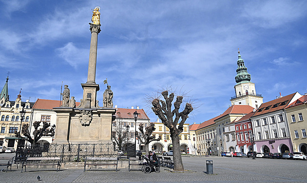 Velké námstí v Kromíi. (bezen 2025)