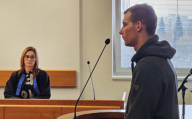 Obalovaný Jakub Szlachta v jednací síni Okresního soudu v Havíov. (11....