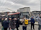 Brno se lou s trolejbusy 21Tr, prisly stovky lidi