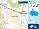 Mapka mimoúrovové kiovatky, která napojí D48 a prmyslovou zónu Noovice s...