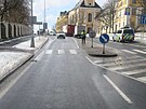 Msto nehody v Dukelsk ulici v Bruntle, odkud idi po stetu se kolky na...