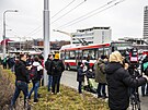 Brno se rozlouilo s trolejbusy 21Tr. Na slavnostn akci pily stovky lid....