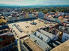 Jeden z nejznmjch pohled na centrum Budjovic. Podle historik se msto...