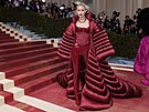 Americká topmodelka Gigi Hadid p�ijí�dí na Met Gala. (2. kv�tna 2022)