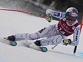 Ester Ledecká jede super-G v La Thuile.