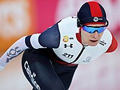 Martina Sáblíková mí�í pro sv�tové st�íbro na trojce v Hamaru.