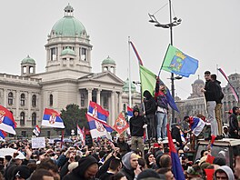 V B�lehrad� demonstrovalo p�es 100 000 lidí proti korupci. (15. b�ezna 2025)