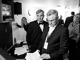 Záb�r ze zákulisí p�edávání filmových cen �eský lev (8. b�ezna 2025)