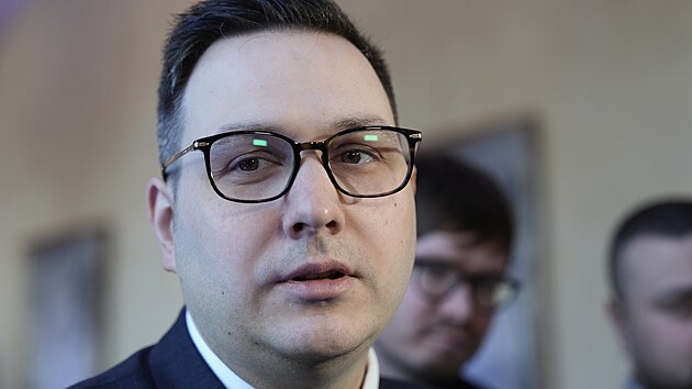 Ministr zahraničních věcí Jan Lipavský na konferenci Naše bezpečnost není samozřejmost. (18. března 2025)