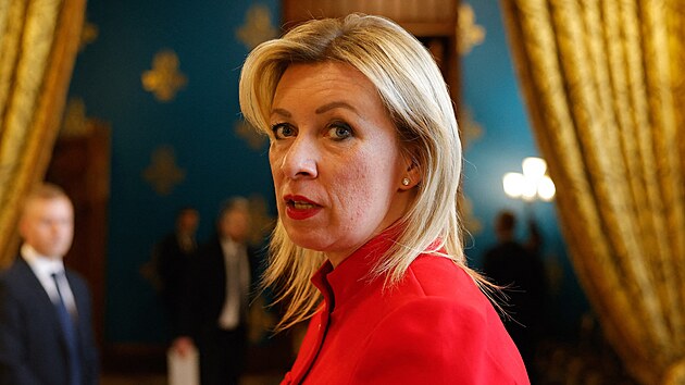 Mluv ruskho ministerstva zahrani Marija Zacharovov v Moskv (11. bezna 2025)