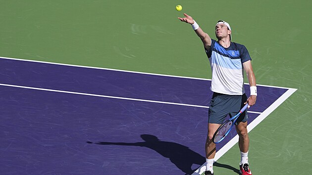 Britsk� tenista Jack Draper pod�v� ve fin�le turnaje v Indian Wells.
